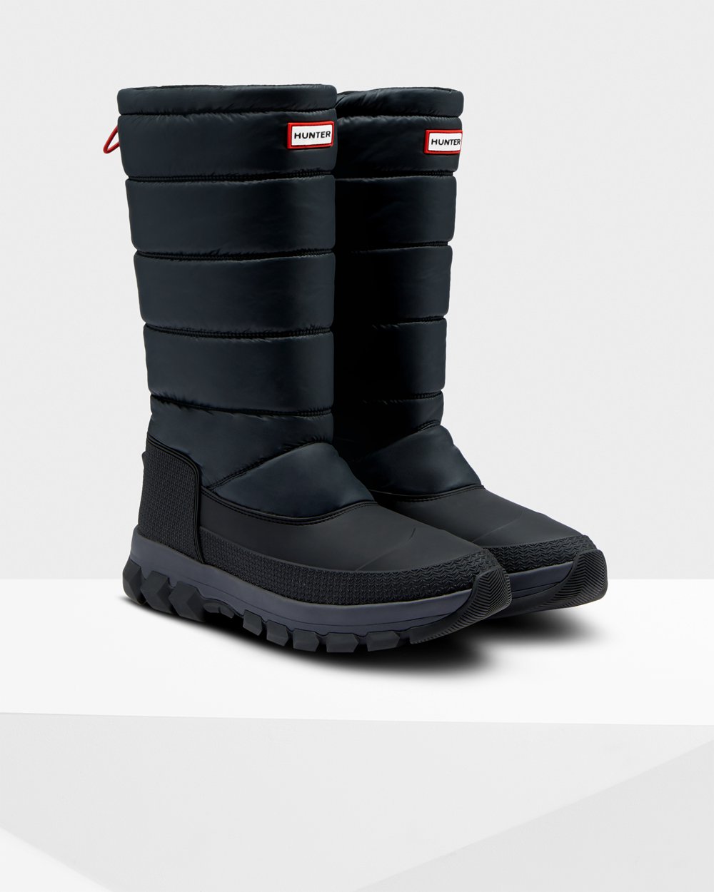 Men Hunter Original Insulated Tall | Snow Boots Black | NZ-50243-ZCTH